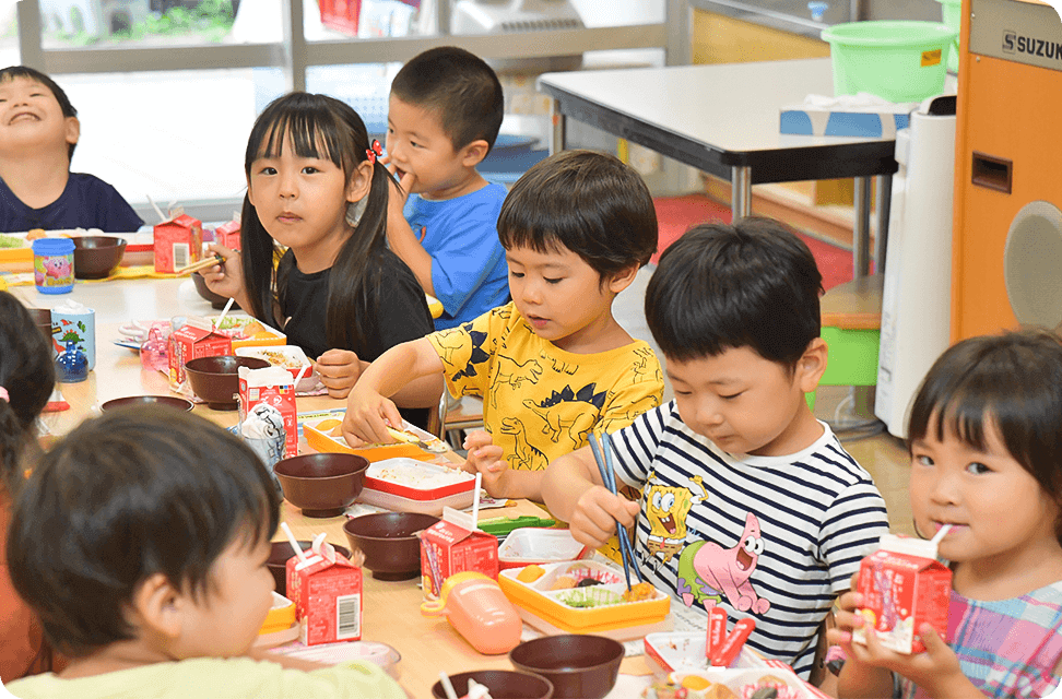 アレルギーのあるお子さんには個別で対応しています
